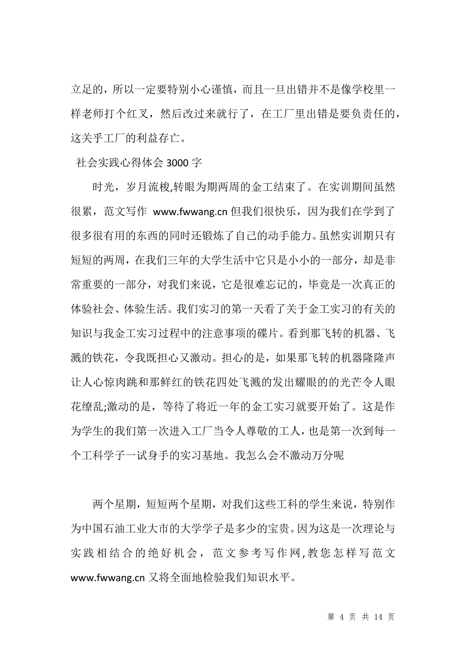 社会实践心得体会3000字汇编_第4页