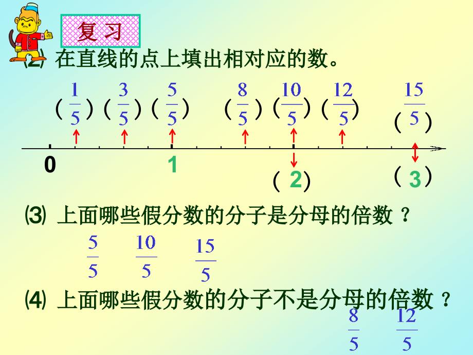 小学数学五年级下册把假分数化成整数或带分数_第3页