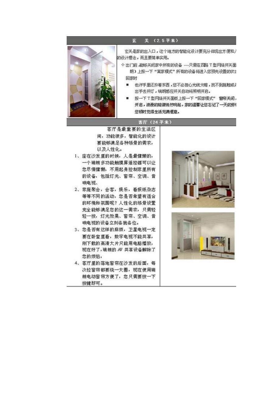 [精选]公寓型住宅智能家居方案样例_第5页