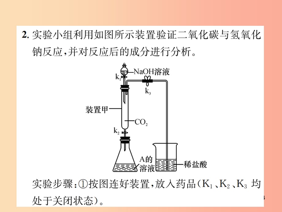 201X届九年级化学下册 第十单元 酸和碱 实验专题（二）碱的化学性质复习 新人教版_第4页