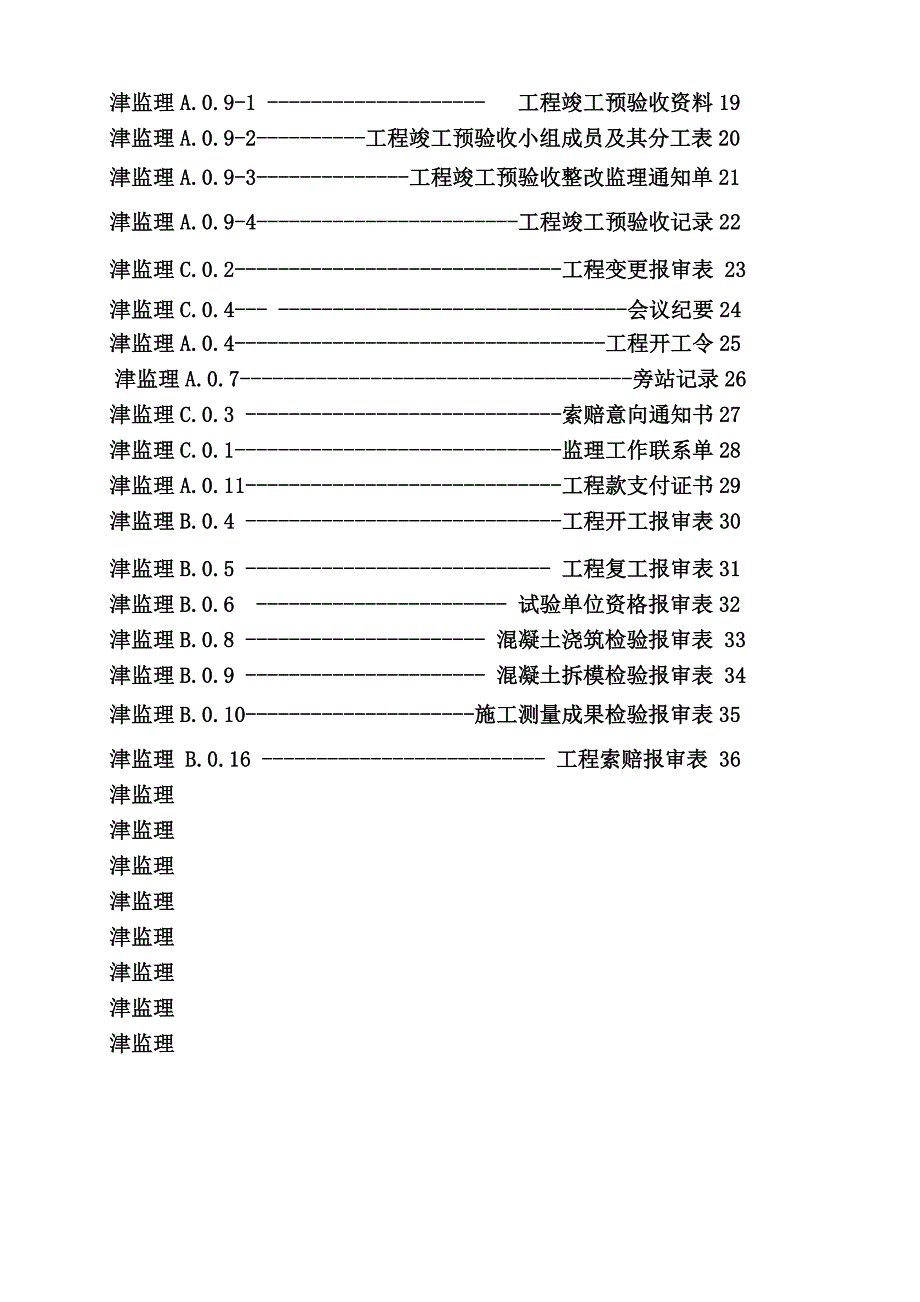 天津2018最新监理表格-副本41页_第2页