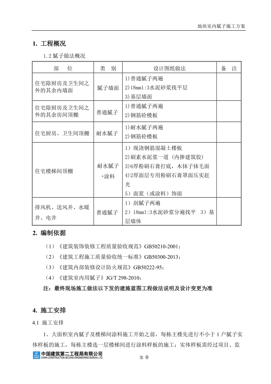 室内腻子施工10页_第1页