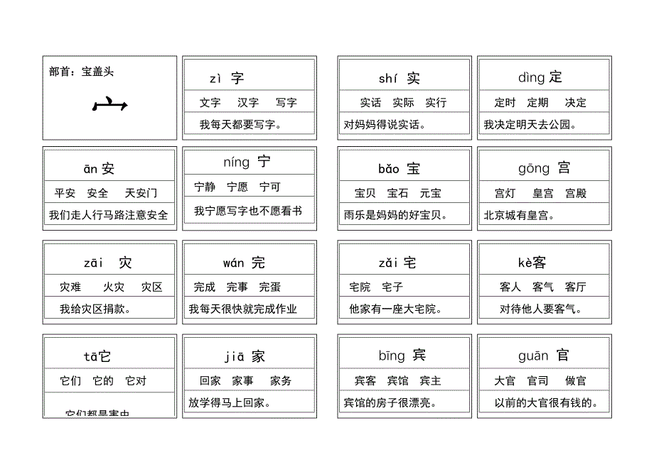 幼儿识字——偏旁部首归类217页_第2页