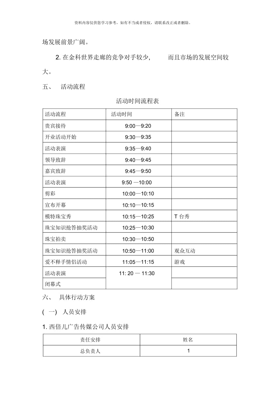 周六福开业庆典活动策划方案样本_第4页