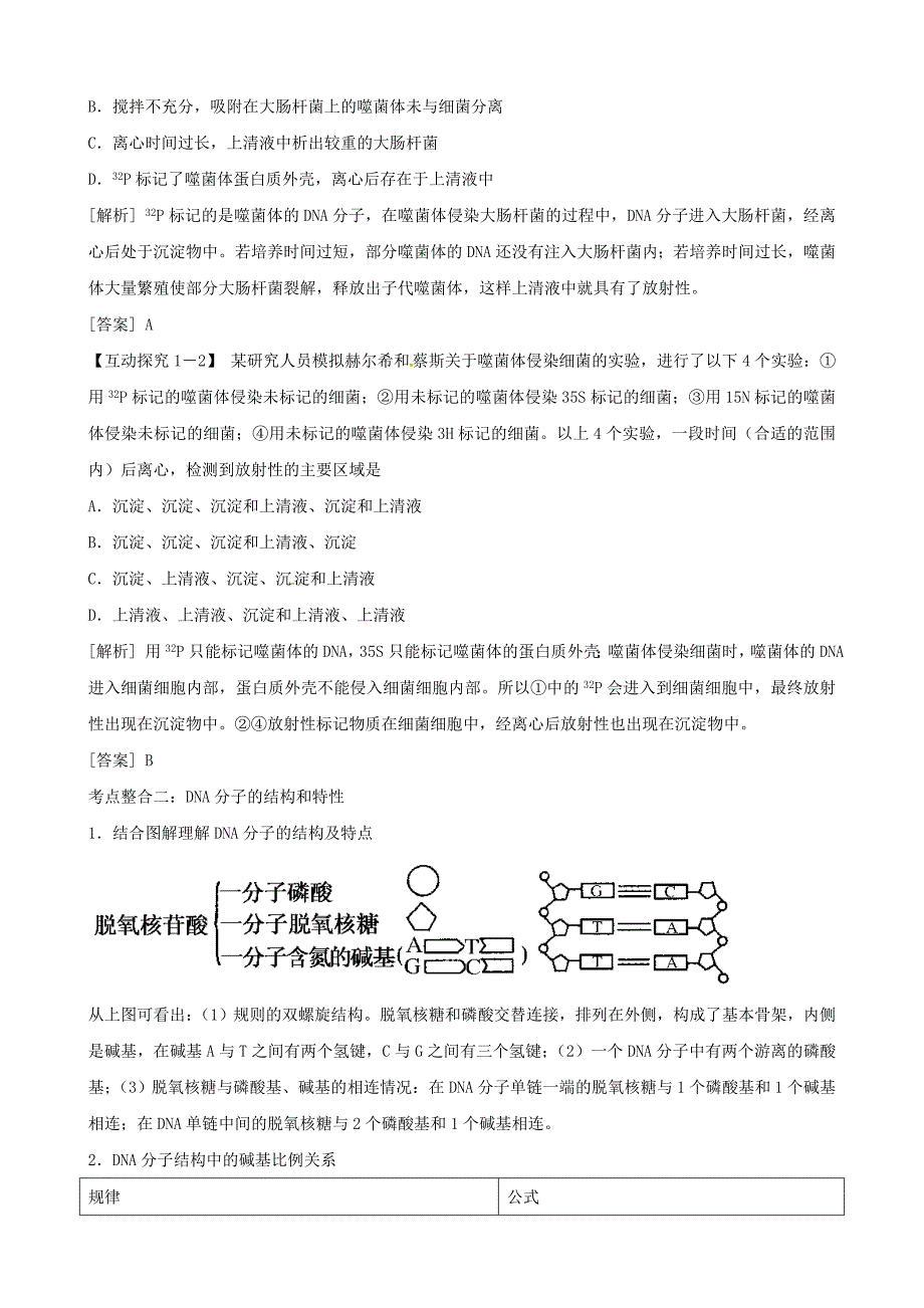 2011高三生物二轮复习学案：专题4 遗传、变异与进化1 遗传的分子基础_第3页