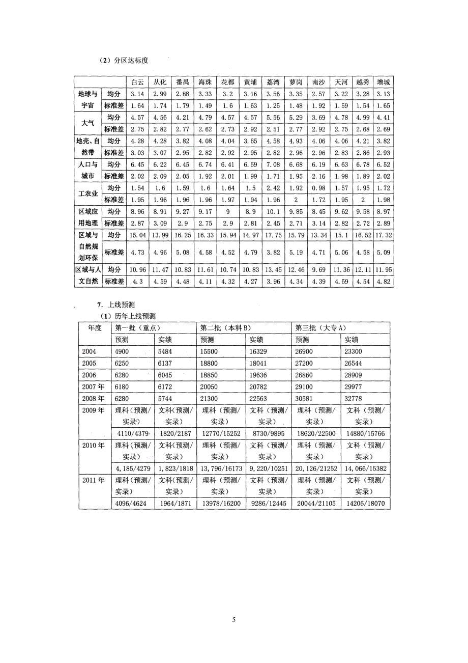 （地理2）2012年广州市普通高中毕业班综合测试（一）_第5页