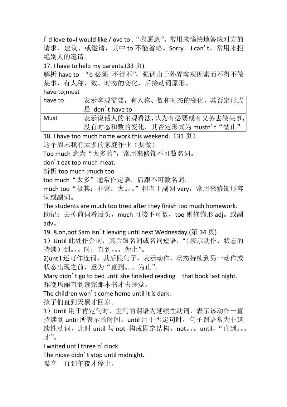 鲁教版七年级英语下册常考知识点汇总12页_第5页