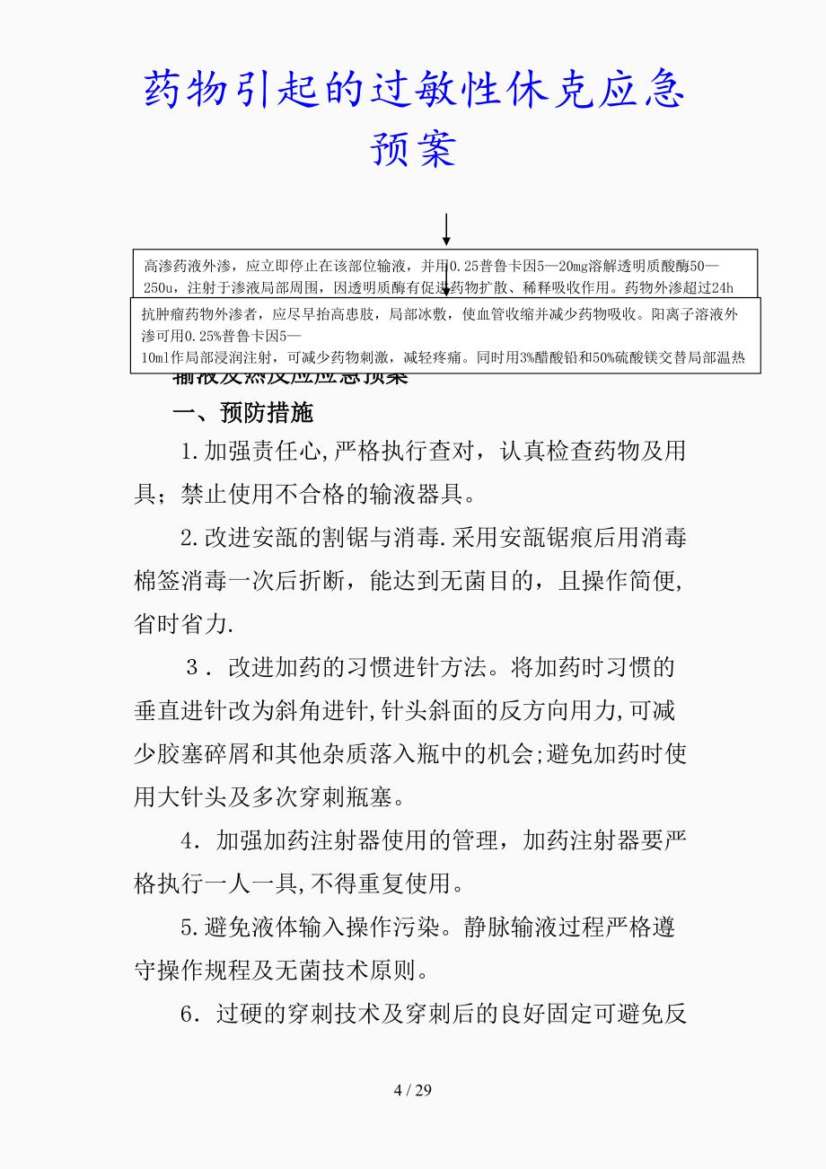 最新药物引起的过敏性休克应急预案（精品课件）_第4页