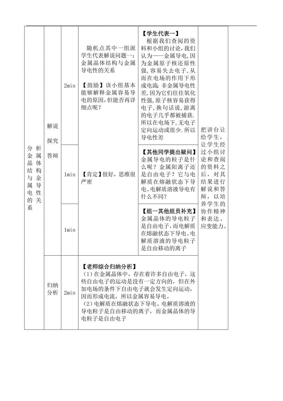 高中化学《金属晶体》教学设计13页_第5页