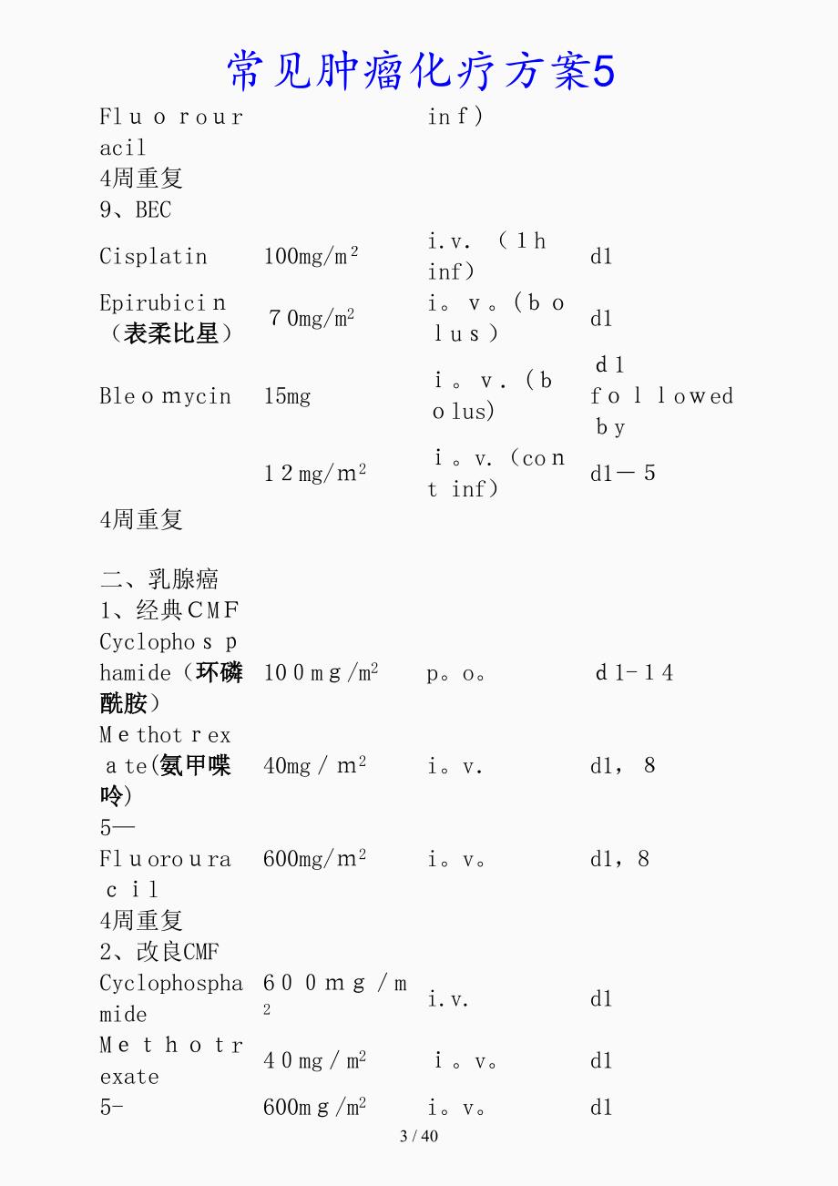 最新常见肿瘤化疗方案5（精品课件）_第3页