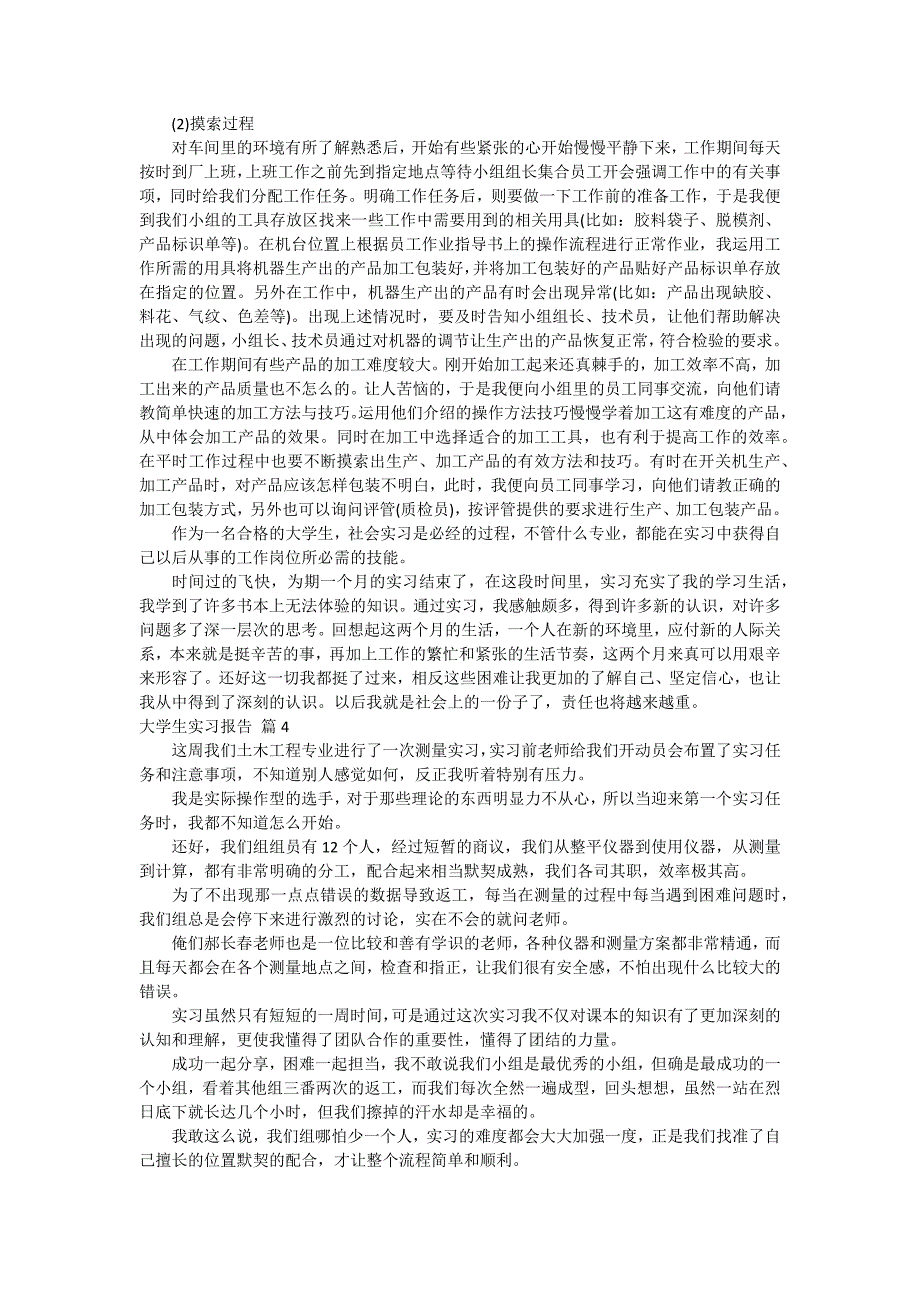 【推荐】大学生实习报告范文9篇_第4页