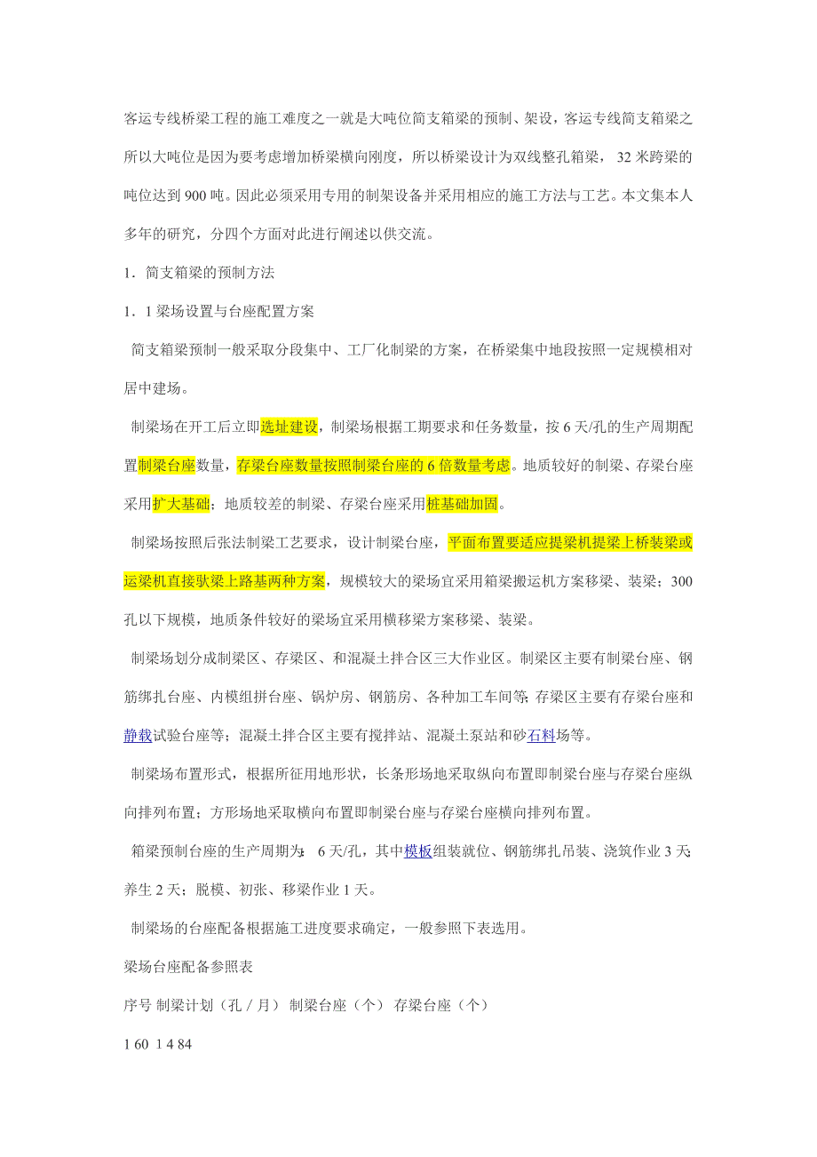 客运专线大吨位简支箱梁的预制11页_第1页