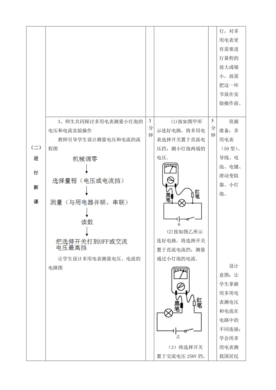 实验《练习使用多用电表》教学设计7页_第4页