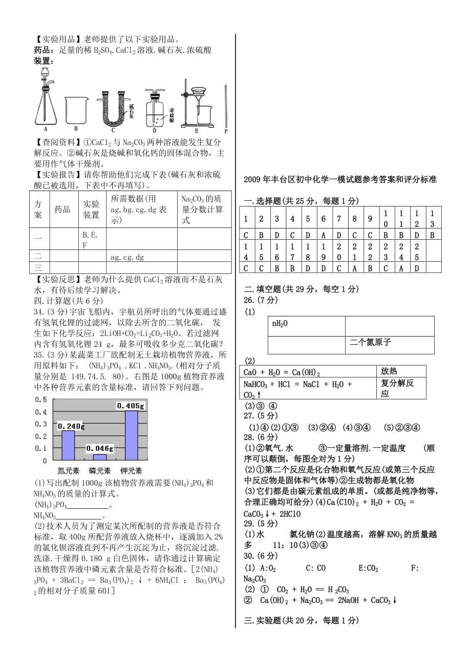 2008——2009学年北京丰台区一摸_第5页