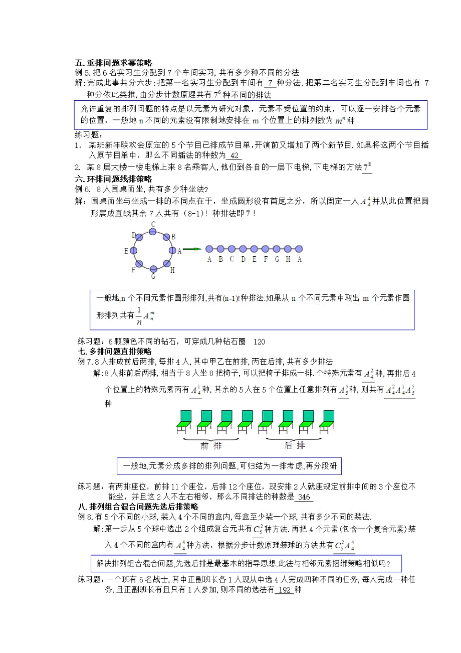 排列组合常见题型7页_第2页