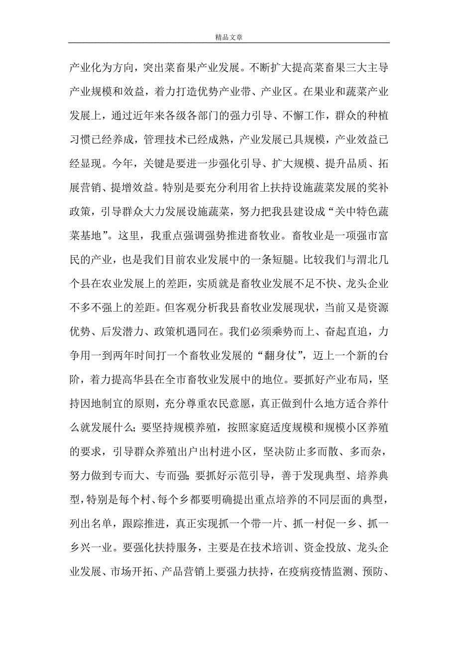 《县委副书记在农村工作会议上的讲话》_第5页