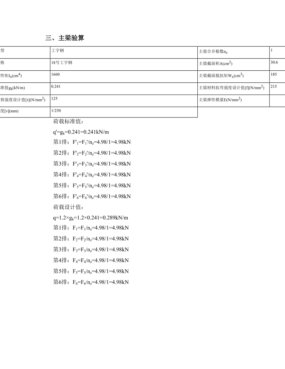 工字钢主梁验算_第3页