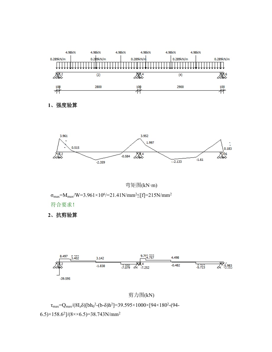 工字钢主梁验算_第4页