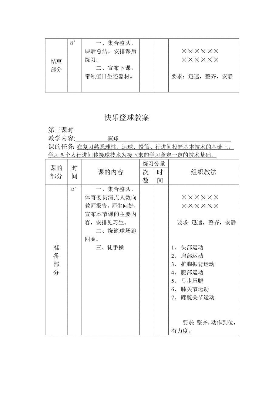 快乐篮球教案李波_第5页