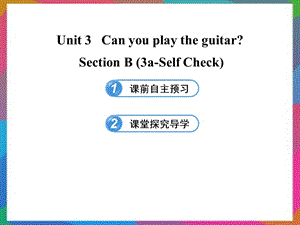 六年级英语下册 UNIT 3 CAN YOU PLAY THE GUITAR SECTION B(3A-SELF CHECK)课件 鲁教版五四制