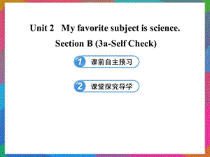 六年级英语下册 UNIT 2 MY FAVORITE SUBJECT IS SCIENCE SECTION B(3A-SELF CHECK)课件 鲁教版五四制