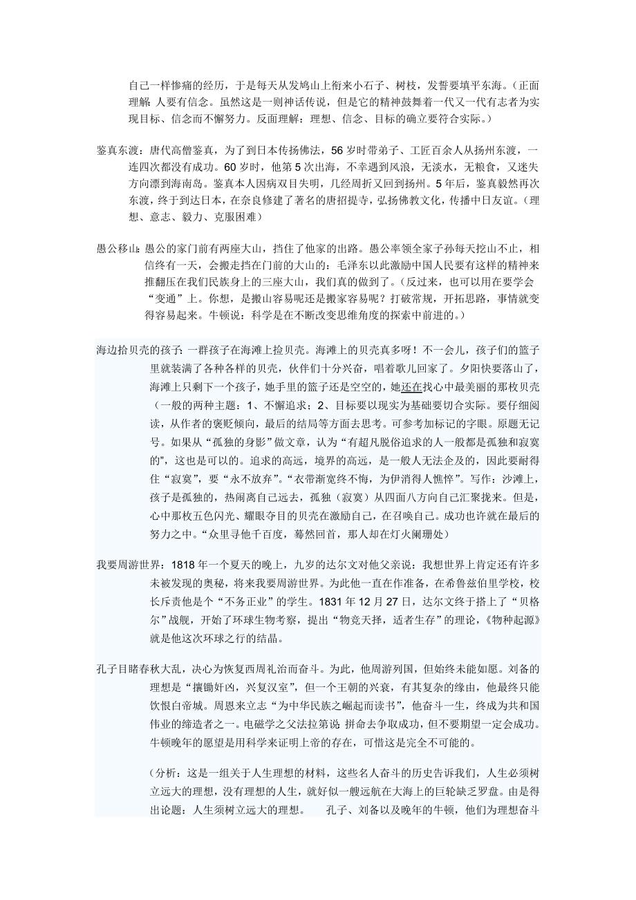 福建省漳州市2009高考最后冲刺作文实用素材(分类解读)37页_第3页