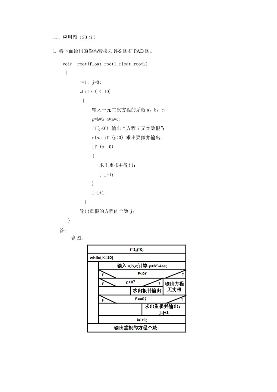 软件工程12道复习题(2013～2014-2)10页_第1页