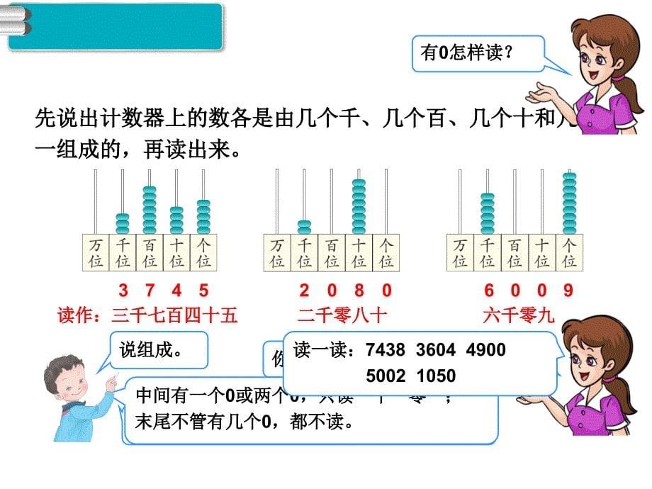 人教版二年级数学下册第7单元万以内数的认识10000以内数的认识第二课时教学课件_第5页