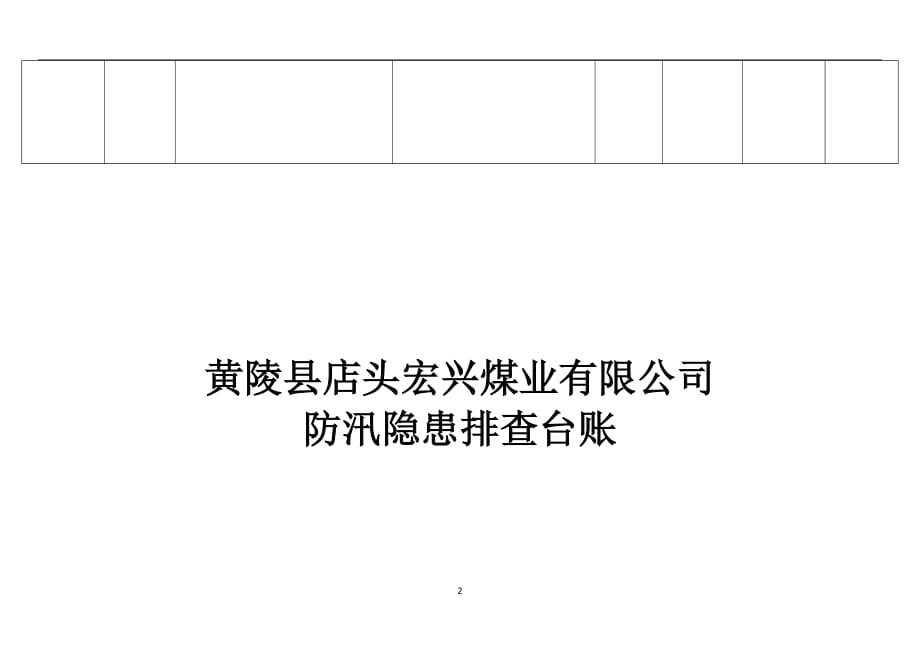 2021年整理防汛隐患排查台账_第2页