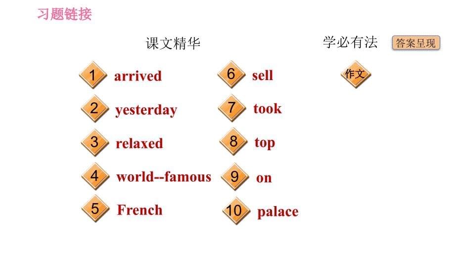 2020-2021学年外研版七年级下册英语习题课件Module10AholidayjourneyUnit3Languageinuse_第5页