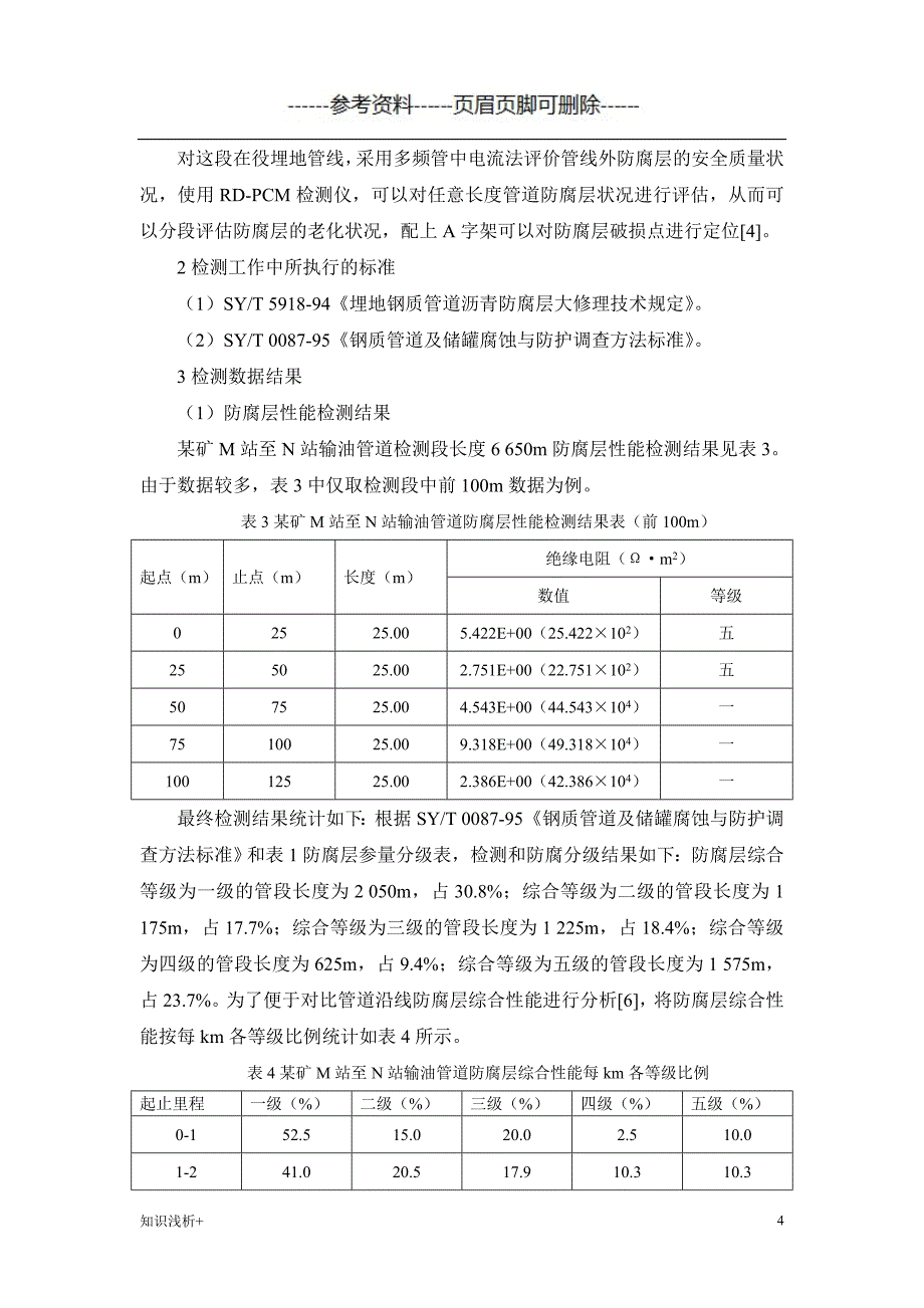 在役埋地管线外防腐层的性能测定与防腐等级评估【材料相关】_第4页