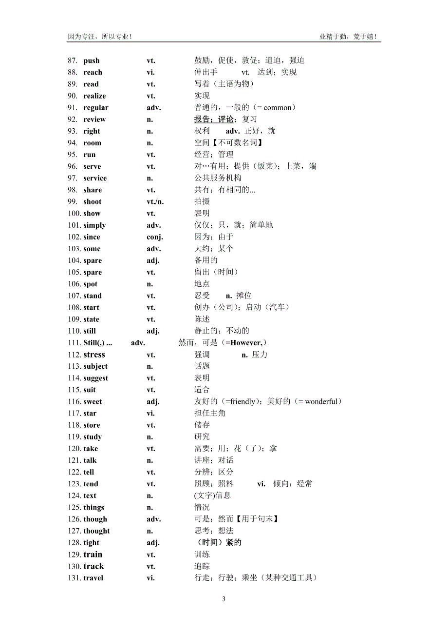 高考常见 熟词生义、同意替换、易混辨析_第3页