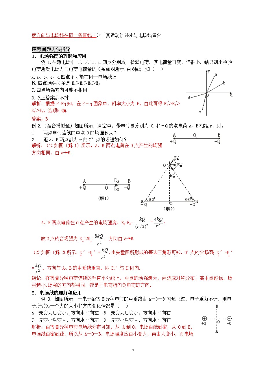 二、 电场力的性质（2021年整理）_第2页