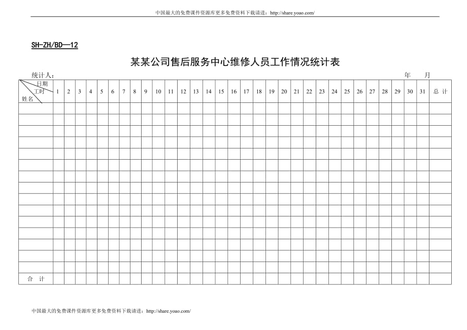 [精选]综合服务部表格11-19_第2页