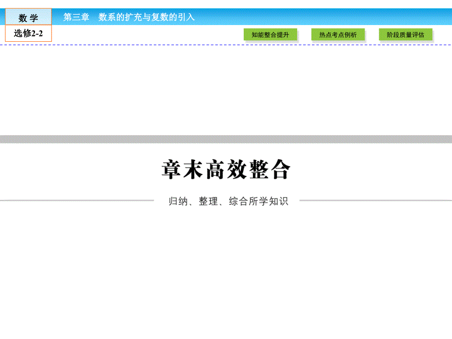 （人教版）高中数学选修2-2课件：章末高效整合3-ppt_第1页