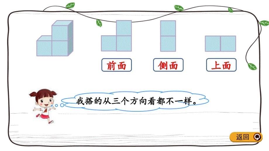 冀教版数学四年级下册课件：1.2 观察立体_第5页