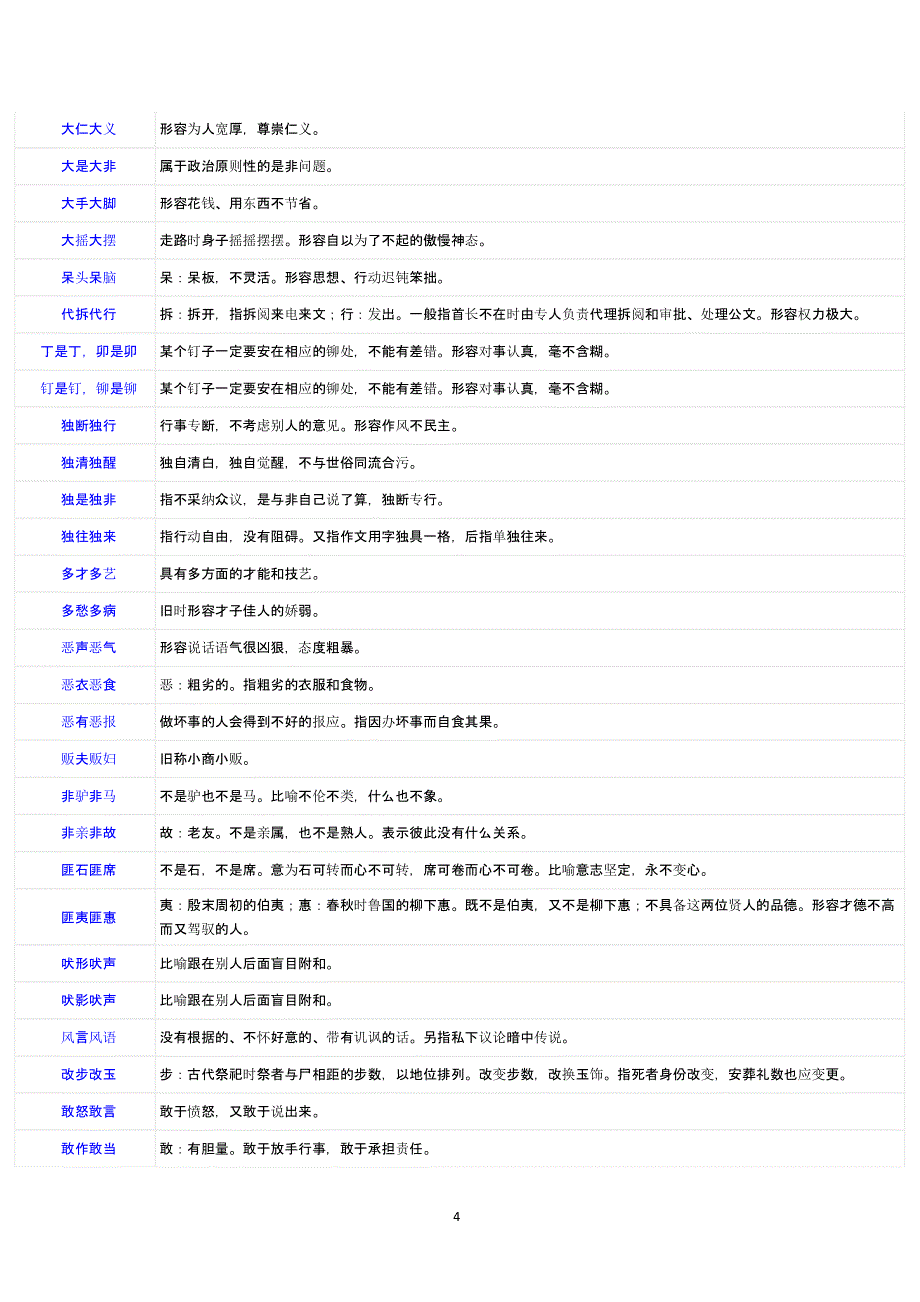 第一个字和第三个字一样的成语（2021年整理）_第4页