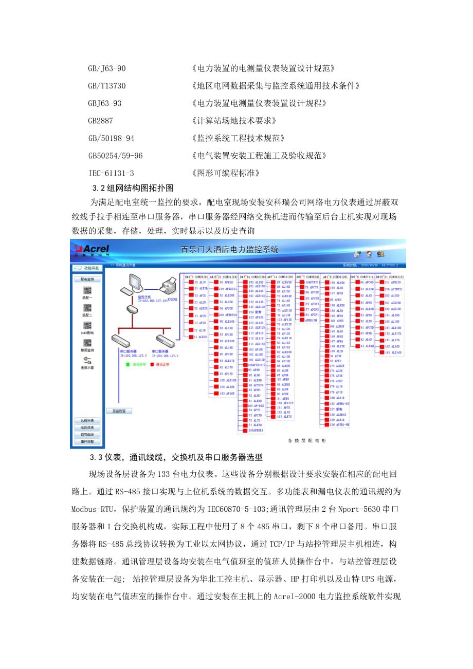 安科瑞Acrel-2000电力监控系统在上海百乐门大酒店_第2页