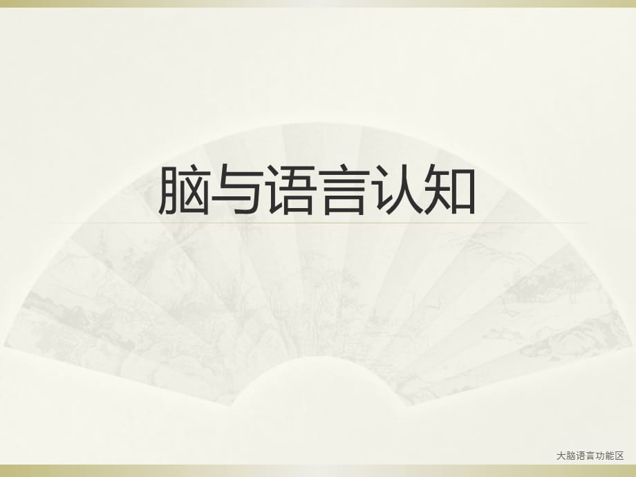 大脑语言功能区（经典实用）_第1页