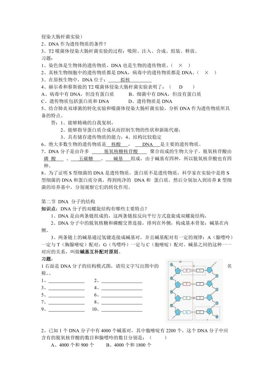 高一生物学必修二_第5页