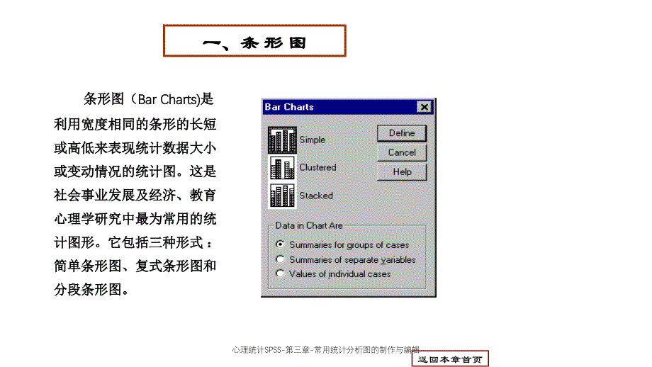 心理统计SPSS-第三章-常用统计分析图的制作与编辑课件_第2页