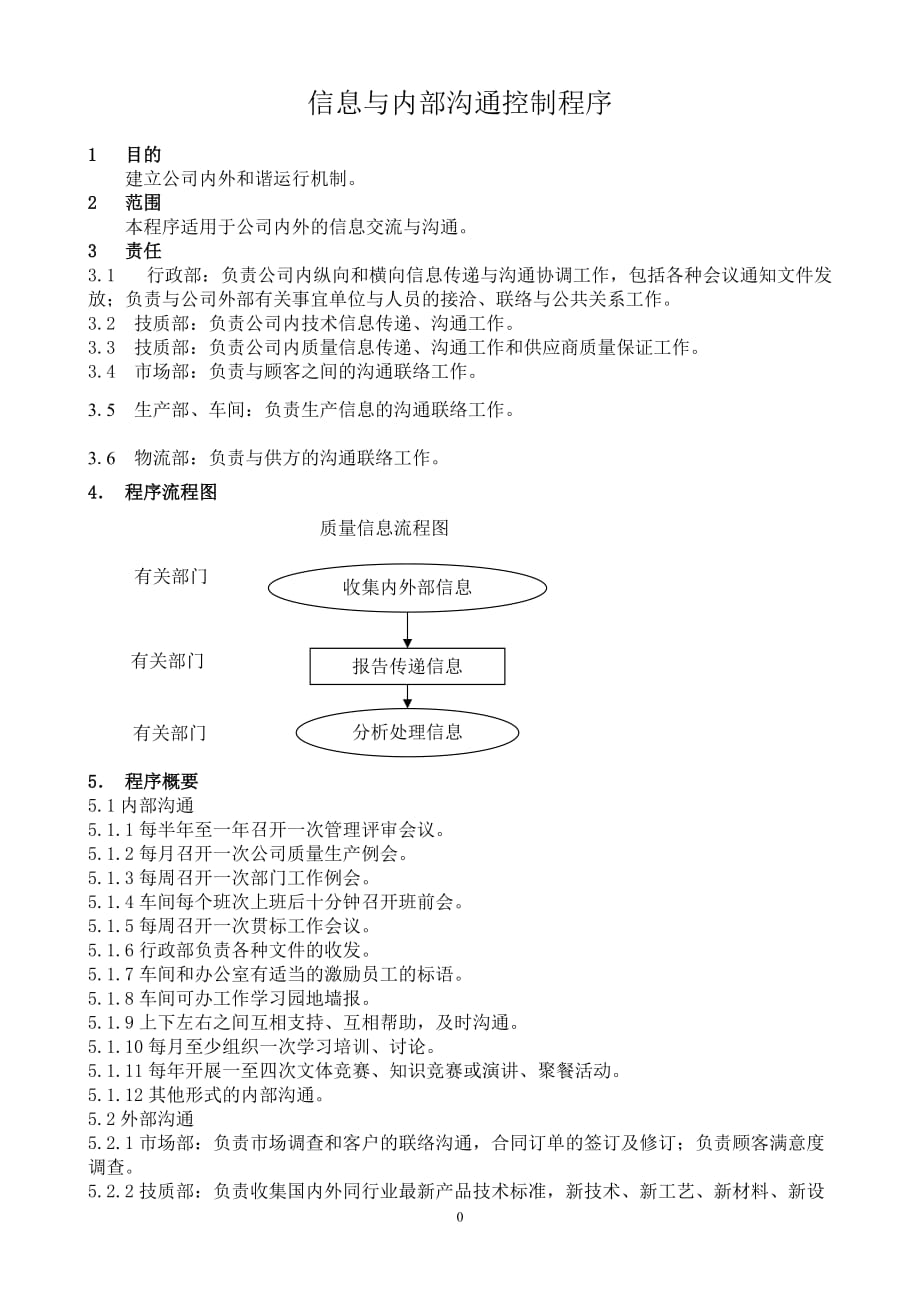 【汽车行业行政部程序控制文件】S3.2信息与内部沟通控制程序_第3页