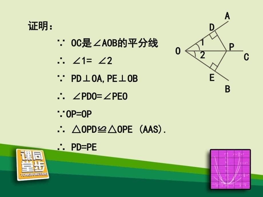 2014秋冀教版数学八上16.3《角的平分线》ppt课件1_第5页