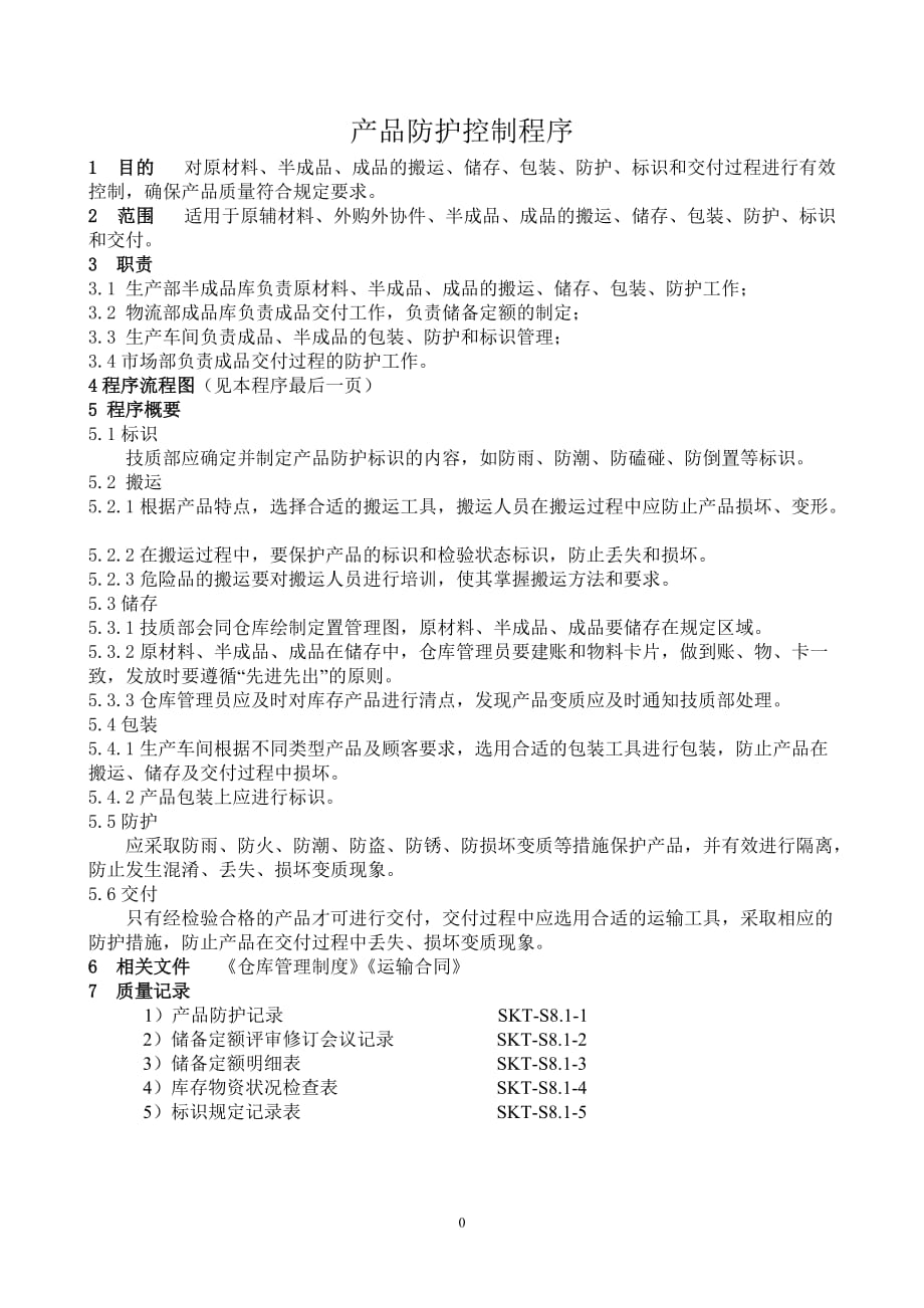 【汽车行业生产部程序控制文件】S8.1产品防护控制程序_第2页