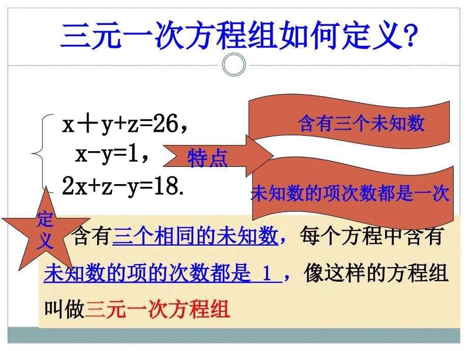 2015春青岛版数学七下10.3《三元一次方程组》ppt课件1_第5页