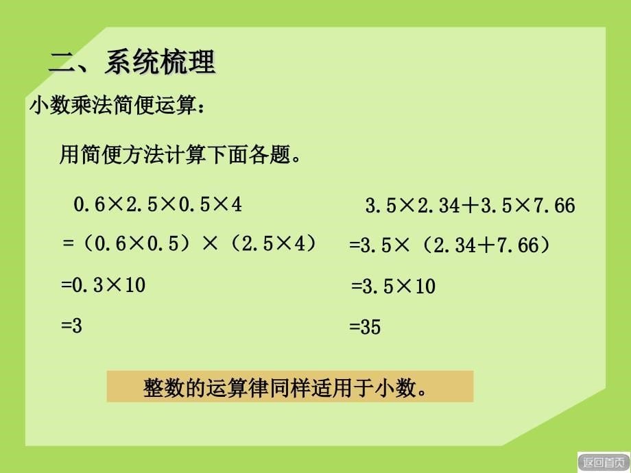 2014秋青岛版数学五上第三单元《游三峡 小数除法》ppt复习课件_第5页