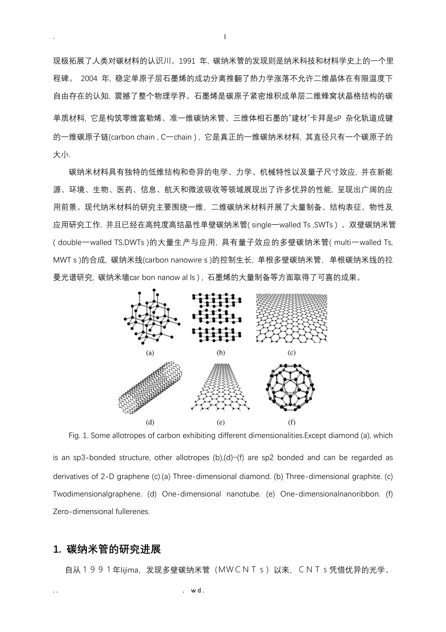 碳纳米材料的研究报告进展_第3页