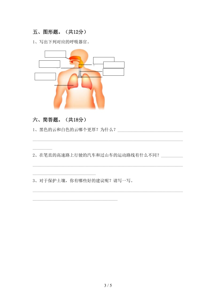 新教科版三年级科学下册期末试卷及答案【完美版】_第3页