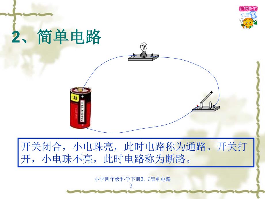 小学四年级科学下册3.《简单电路》（经典实用）_第3页