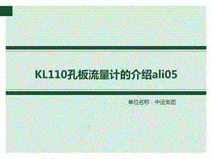 LK110孔板流量计介绍